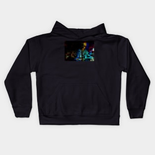 Psychedelic Cityscape Kids Hoodie